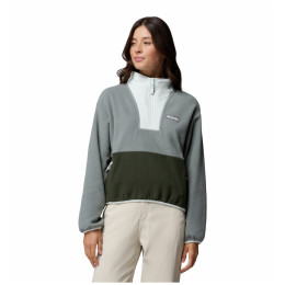 Columbia Sequoia Grove™ Ii Half Zip Fleece női pulóver szürke Sedona Sage, Greenscape, Tea Light