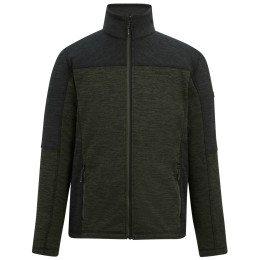 Regatta Highton Full Zip Midlayer férfi pulóver sötétzöld DarkKhak/Blk