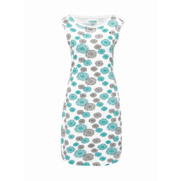 Loap Adenka női ruha fehér/kék BrgWhiteBlueAllover