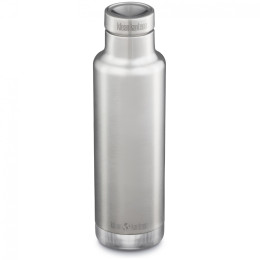 Klean Kanteen Insulated Classic Narrow 25oz (w/Pour Through Cap) rozsdamentes acél termosz ezüst