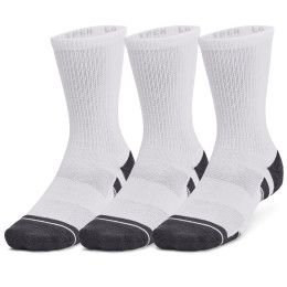 Under Armour Performance Tech 3pk Crew zokni szett fehér White / White / Jet Gray