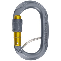 Skylotec Ovx SGL (screw gate with spring bar) karabiner szürke/sárga Anthracite/Mustard