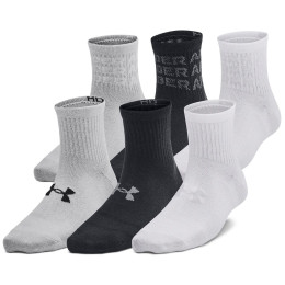 Under Armour Yth UA Essential 6Pk Qtr Black gyerek zokni