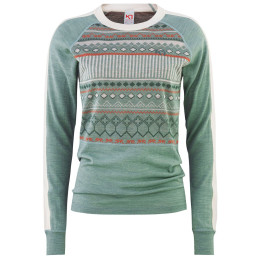 Kari Traa Tuva Longsleeve női póló zöld/szürke