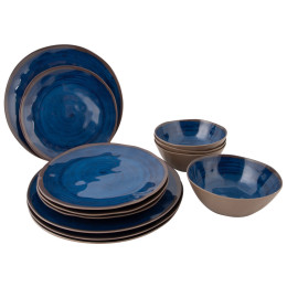 Bo-Camp Tableware Halo 12 pcs edénykészlet sötétkék Blue