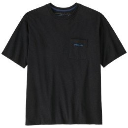 Patagonia Men's Boardshort Logo Pocket Responsibili-Tee férfi póló fekete Ink Black