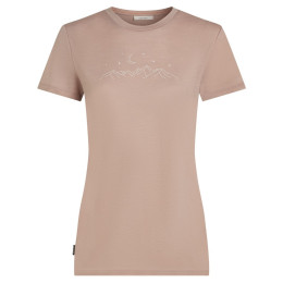 Icebreaker Women Merino 150 Tech Lite SS Tee Sparkling Stars női póló rózsaszín Pink Quartz