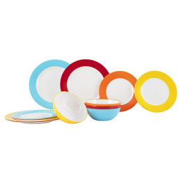 Gimex Tableware Rainbow 12 pcs edénykészlet