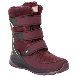 Jack Wolfskin Polar Boot Texapore High Vc K gyerek téli cipő piros boysenberry