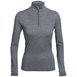 Női póló Icebreaker Women`s 200 Oasis Long Sleeve half zip szürke Gritstone HTHR
