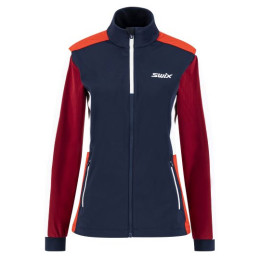 Swix Cross W női softshell kabát kék/piros