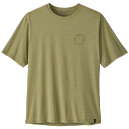 Patagonia Men's Capilene Cool Daily Shirt - Spoke Stencil férfi póló zöld Gumtree Green - Light Gumtree Green X-Dye