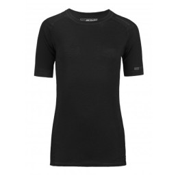 Ortovox Merino 185 Pure Short Sleeve férfi thermo ruházat fekete BlackRaven