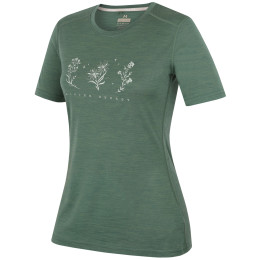 MOOA Merino Lyolite Bloom 150 Short női póló zöld green