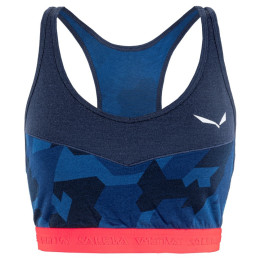 Sport melltartó Salewa Cristallo Warm Amr W Sport Top kék