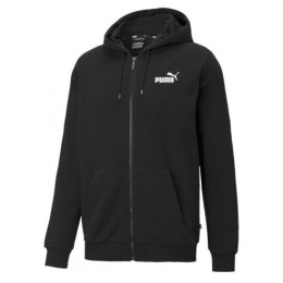 Puma ESS Small Logo FZ Hoodie TR férfi pulóver fekete/fehér Black