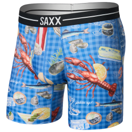 Saxx Volt Breathable Mesh Boxer Brief boxeralsó kék low life picnic-blue