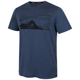 MOOA Merino Lyolite Highlander 150 Short férfi póló sötétkék navy