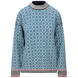 Dale of Norway Langøy Fem Sweater női pulóver kék/fehér Arctic Blue Offwhite