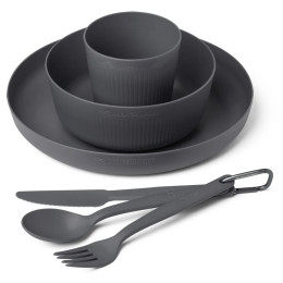 Sea to Summit Camp Dinnerware Set - 6 pcs étkészlet szürke Charcoal