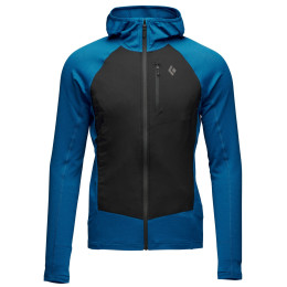 Black Diamond M Coefficient Lt Hybrid Hoody férfi funkcionális pulóver kék / fekete