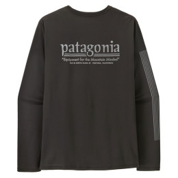 Patagonia M's L/S Cap Cool Daily Shirt - Hut Tripper férfi póló fekete Black