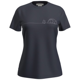 Icebreaker W Mer 150 Tech Lite SS Tee Single Line C női funkcionális felső sötétkék Midnight Navy