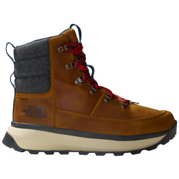 The North Face M Bergen Leather Wp férficipő barna TIMBER TAN/TNF RED
