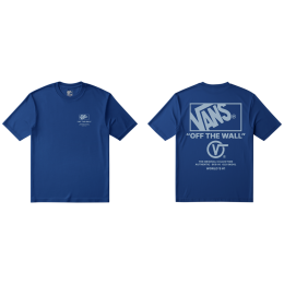 Vans Stacked Hi SS Tee férfi póló kék classic blue