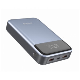 Swissten POWER BANK 20000 mAh powerbank fekete/ezüst