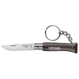 Opinel N°04 Inox kulcstartó barna brown