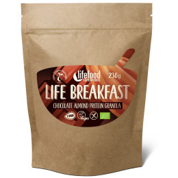 Granola Lifefood Life Breakfast Bio Raw csokoládé mandulával