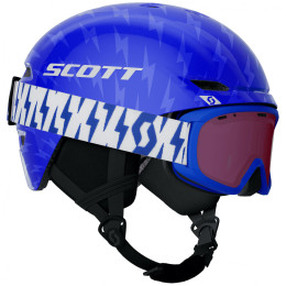 Scott Keeper 2 + Witty Jr bukósisak készlet kék/világoskék royal blue