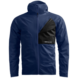 Ortovox Trace 2.5L Jacket M férfi vízálló kabát kék/fekete Blue Nunatak