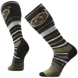 Smartwool Ski Full Cushion Growling Grizzly OTC sízokni fekete/zöld BLACK