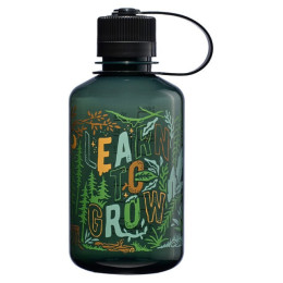 Nalgene Narrow Mouth Wild Expressions 500 ml kulacs zöld Jade 'Learn 2 Grow'