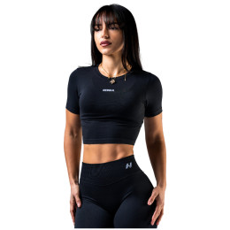 Nebbia Seamless Short-Sleeve Top Power női felső fekete BLACK