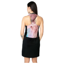 Drexiss Fit Marble női ruha fekete/rózsaszín