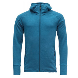 Férfi pulóver Devold Nibba Man Jacket W/Hood k é k