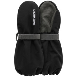 Didriksons Biggles Mitten 8 gyerek téli egyujjas kesztyű fekete Black