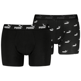Puma Elements Logo Print Boxers 2P férfi boxer