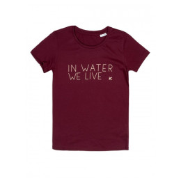 Hiko Iwwl W T-Shirt női póló burgundi vörös