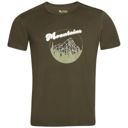 Zulu Merino Mountain Ring 160 Short Comfy férfi póló zöld Olive