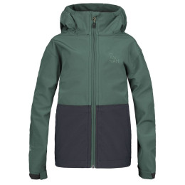 Hannah Wat Jr gyerek softshell kabát fekete/zöld dark forest/anthracite