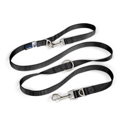 Curli Adjustable Leash Nylon kutyapóráz fekete Black