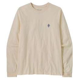 Patagonia M's L/S MW Hut Tripper Skyline T-Shirt férfi póló bézs Undyed Natural