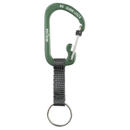 Nite Ize SlideLock Key Ring Aluminum segéd karabiner olívia Olivová