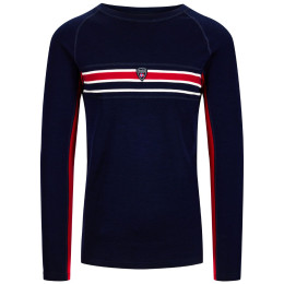 Dale of Norway Aksla Masculine Baselayer Crew neck férfi funkcionális póló sötétkék Navy Red OffWhite