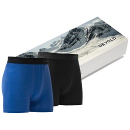 Devold Breeze Merino 150 Boxer Man 2Pk férfi sportboxer fekete/kék Black/Royal