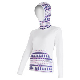 Női pulóver Sensor Tecnostretch fehér kapucnis fehér